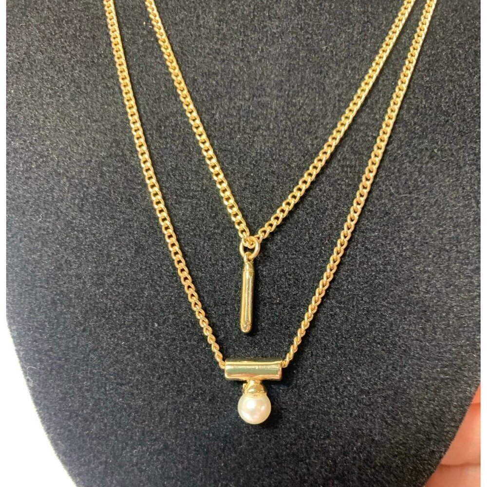 BCBGenertions Gold-Tone Faux Pearl Necklace - Picture 3 of 8